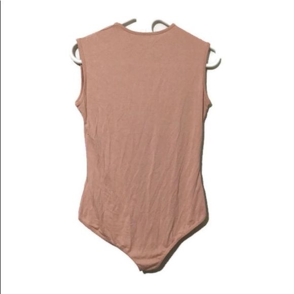 SALE 2for$15 NWOT Missguided Pink Nude Neutral BodySuit - Picture 3 of 4